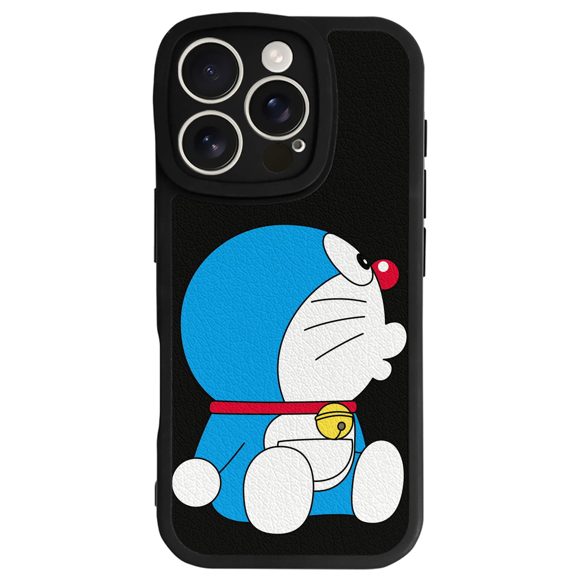 （画像用） ドラえもん Doraemon 【iPhone 16シリーズ対応】シリコンスマホケース（レザー調） 材質：シリコン